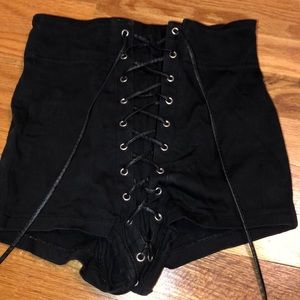 High waisted shorts